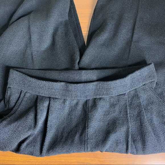 Vtg 80’s Don Sayres for Welmore Black Santana Knit Jacket Pants Set Sz 8 10 - Picture 9 of 11